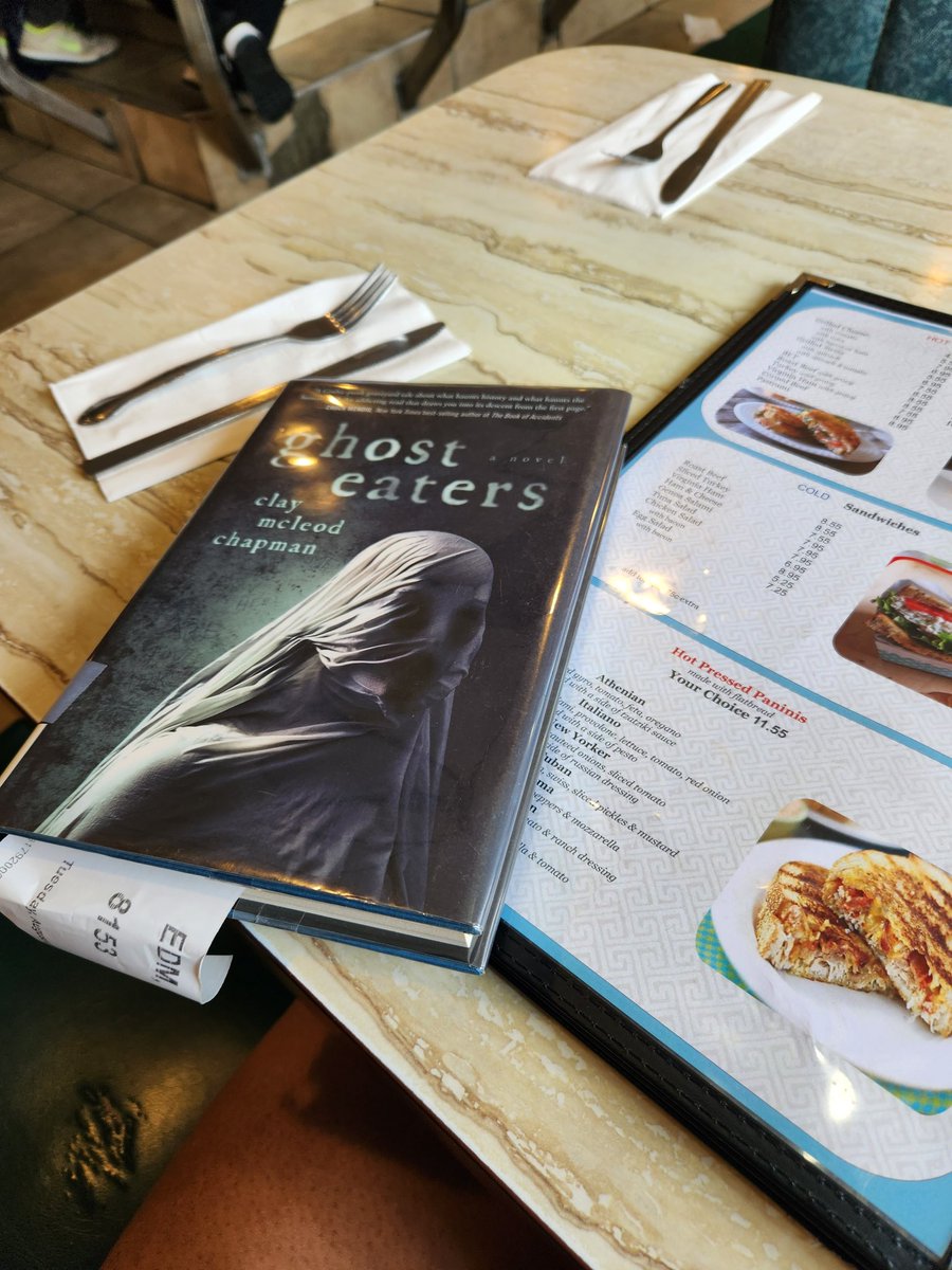 Just a reminder: Book club is coming up on Saturday! (8/19) 7pm Eastern, 4pm Pacific on our Discord, which you can find in our linktree, so clickety click the bio. We're reading #GhostEaters by <a href="/claymcleod/">Clay McLeod Chapman</a>. Hit up your local library or indie bookstore and get you a copy!
