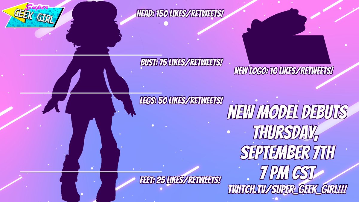 ArielGrahamVA's tweet photo. ***ANNOUNCEMENT*** SGG is getting an upgrade! 

To celebrate a full year of streaming on Twitch, I am incredibly excited to announce my debut as a #VTuber! Don't miss my debut stream on Thursday, September 7th! 
#ENVtuber #VtuberEN #ModelReveal #VTuberUprising https://t.co/ITvbaCBW11