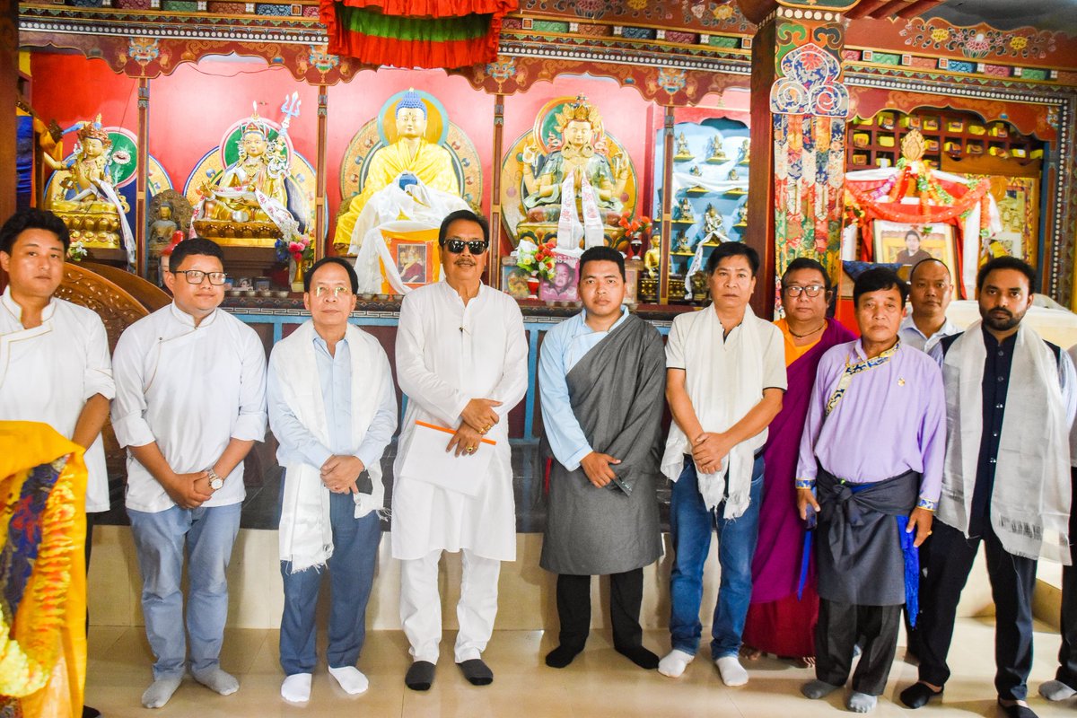 ChownaMeinBJP's tweet photo. Offered my heartfelt prayers to Lord Buddha at Choephelling Monastery during my visit to Choephelling Tibetan Settlement Camp in Miao. The serene environment gives a profound connection, reminding me of the enduring teachings of compassion, wisdom and inner peace that Lord Buddha imparted to the world. 

May Lord Buddha bless the world with happiness, peace and harmony.