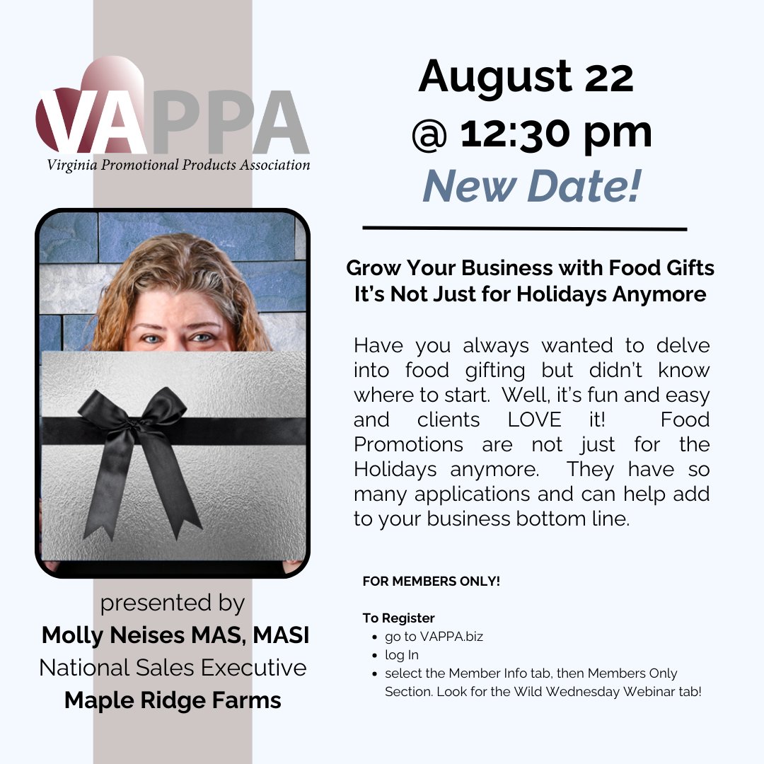 New Date, Same Time, New Presenter! <a href="/MapleRidgeFarms/">Maple Ridge Farms</a> <a href="/janetmcmaster/">Janet McMaster</a> <a href="/MRFsMolly/">Molly | Maple Ridge Farms</a>