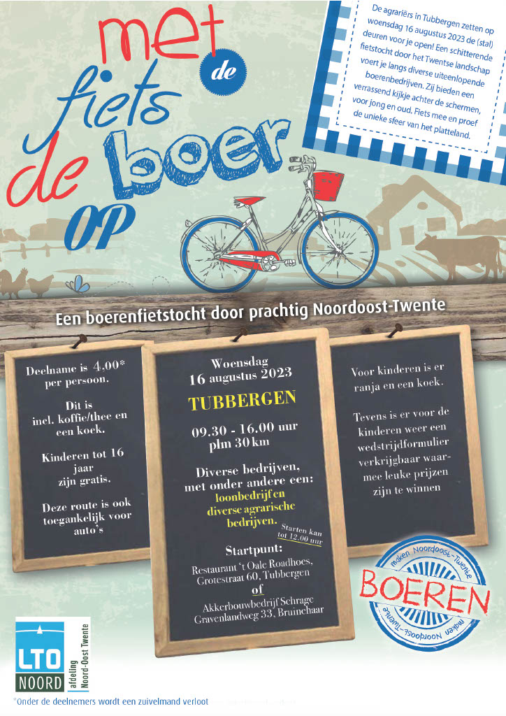 As woensdag 16 augustus stellen een aantal agrariërs hun bedrijf open om u een kijkje achter de schermen te geven.