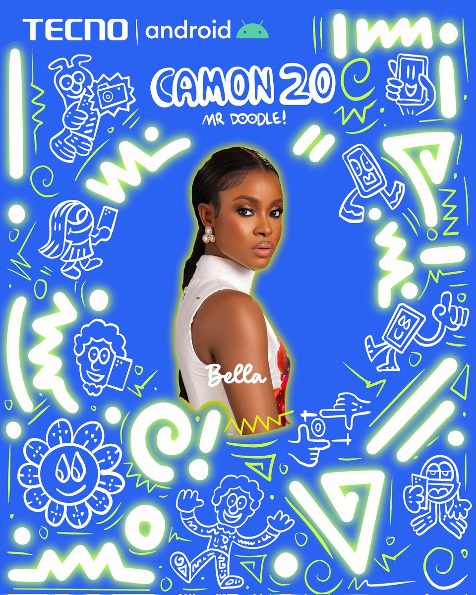 TECNOMobileNG's tweet image. Art, tech and a touch of dazzle – join us as these celebrities add their unique strokes to the CAMON 20 Doodle Event.

#TECNOxMrDoodle 
#TECNOCAMON20Doodle
 #CAMON20Doodle