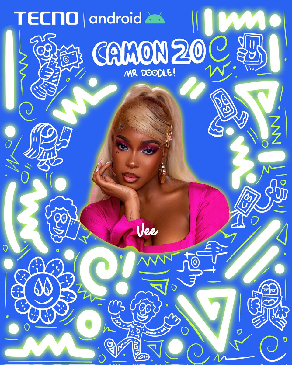 TECNOMobileNG's tweet image. Art, tech and a touch of dazzle – join us as these celebrities add their unique strokes to the CAMON 20 Doodle Event.

#TECNOxMrDoodle 
#TECNOCAMON20Doodle
 #CAMON20Doodle