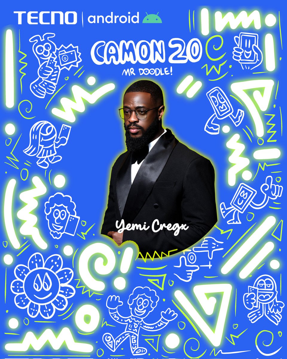 TECNOMobileNG's tweet image. Art, tech and a touch of dazzle – join us as these celebrities add their unique strokes to the CAMON 20 Doodle Event.

#TECNOxMrDoodle 
#TECNOCAMON20Doodle
 #CAMON20Doodle