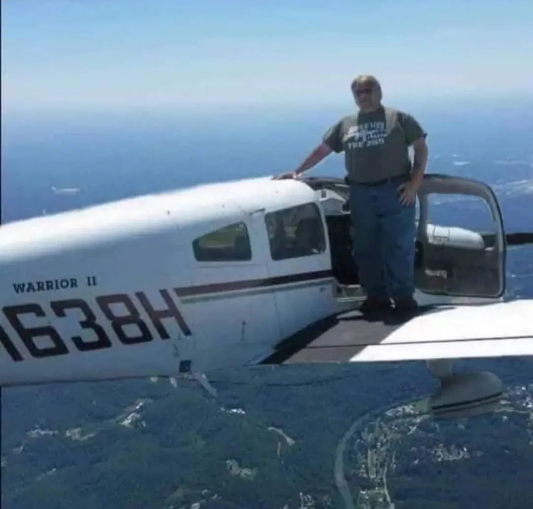 "Just how high do you plan on getting today?"

Me: