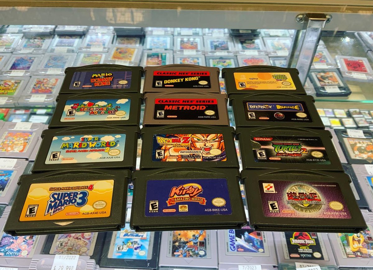 RetroReplaymd's tweet photo. Pokemon Gameboy Color and a Gameboy Light?! It’s not every day that these walk into the store! #videogames #handheldgaming #gameboy #gameboylight #gameboycolor #pokemon #nintendo #pikachu #tetris #donkeykong #gameboyadvance #gba #nintendods #nintendo3ds #retroreplaybelair https://t.co/rOFBIjtbXB