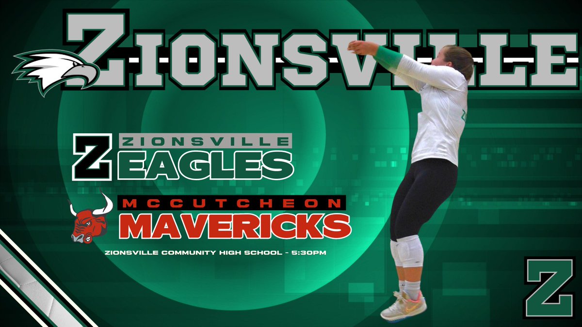 🏐 VOLLEYBALL 🏐 Good luck to @ZionsvilleVB as they host @mccutcheonmavs today at ZCHS! Game time is 5:30PM. GO EAGLES!!! 🎟️ public.eventlink.com/tickets?t=38528