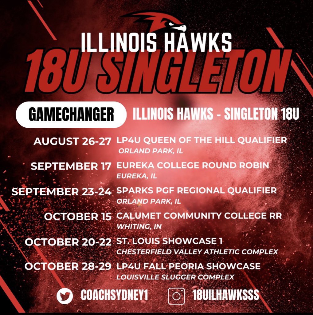 camryn nelson (@camrynnelson3) on Twitter photo Here is our 2023 fall schedule!!@CoachHewett9 <a href="/CoachSydney1/">Coach Sydney Singleton</a> <a href="/il_hawks/">Illinois Hawks/ IL Hawks Fastpitch/Select FP</a> Here is our 2023 fall schedule!!@CoachHewett9 <a href="/CoachSydney1/">Coach Sydney Singleton</a> <a href="/il_hawks/">Illinois Hawks/ IL Hawks Fastpitch/Select FP</a>