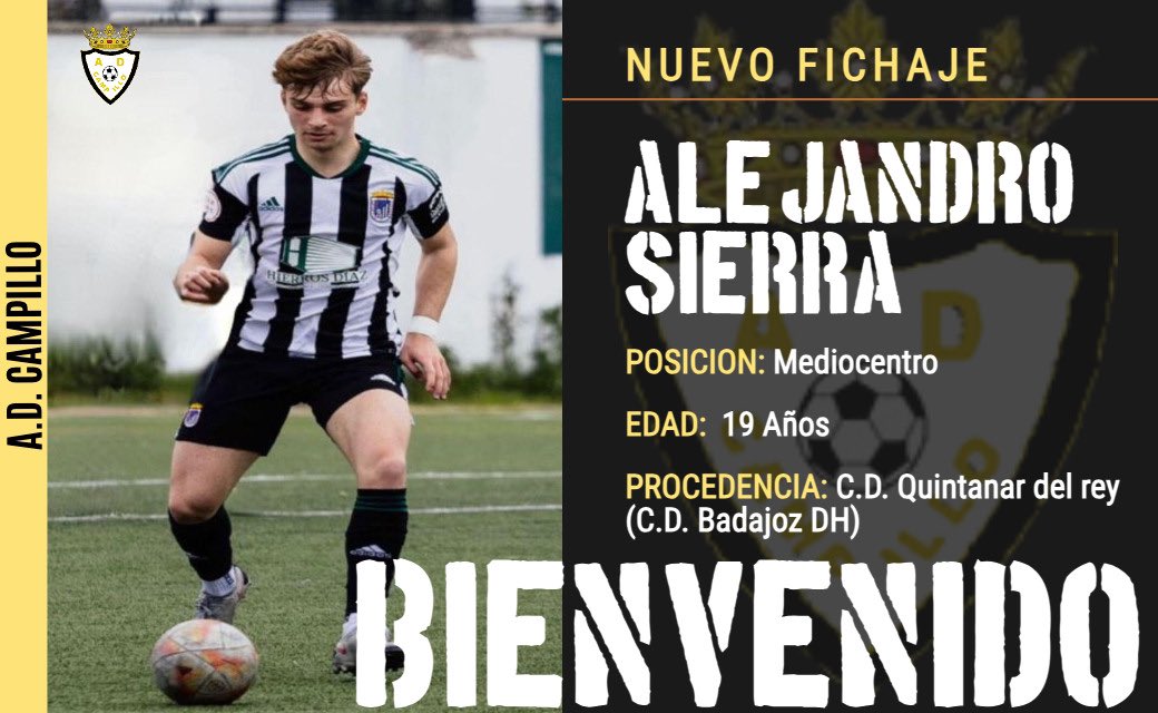 Jugador que puede jugar tanto en el centro del campo como en la línea defensiva. Calidad, contundencia y un buen temple resumen a este jugador.

Te damos la bienvenida al virgen de la loma, y te deseamos mucha suerte para la temporada. 

FICHAJE⚪️⚫️ #eselmomento