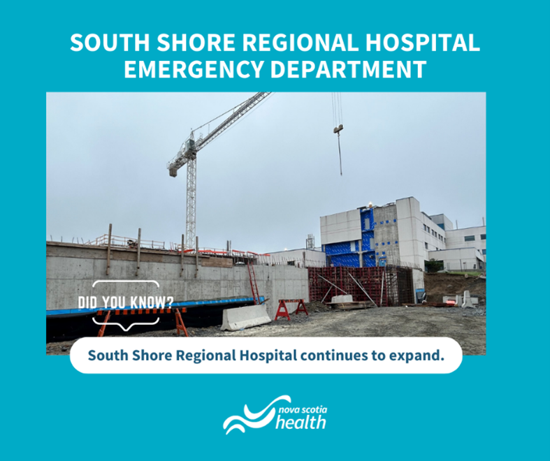 HealthNS's tweet image. Great news: South Shore Regional Hospital&apos;s redevelopment brings advanced health care to our community. Stay tuned for updates as we transform our hospital into a hub of cutting-edge care. #SouthShoreHospital #HealthcareRedevelopment