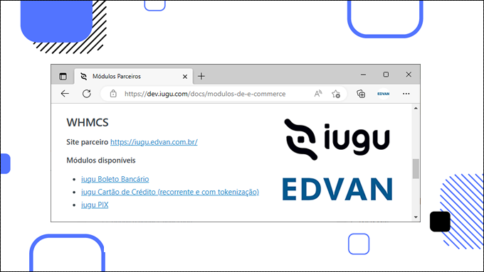 whmcsbr's tweet photo. Parceria iugu @iugu  x EDVAN @edvancombr 
Boleto, PIX ou Cartão de Crédito https://t.co/qGDaKjcuPM https://t.co/RzQQYrMJvN