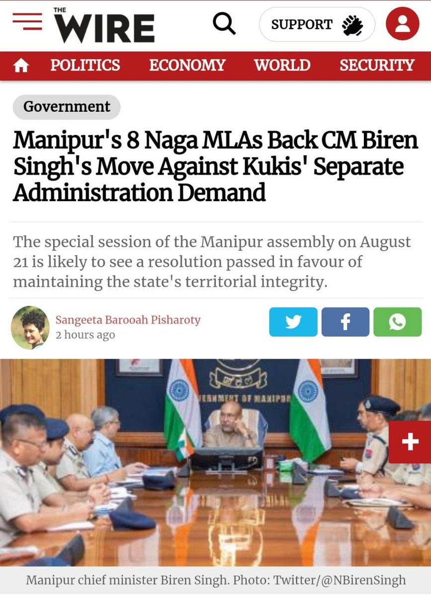 meiteiheritage's tweet photo. ❗Is this the end of #Chinkukis political drama of Seperate Administration by playing the #tribal card❓

👉 A day after the Naga MP from Manipur Dr Lorho Pfoze echoed the Meiteis' demand to conduct #NRC in Manipur to weed out illegal immigrants, 8 Nagas MLAs will support the Manipur CM in the special session rejecting 10 Chin Kukis MLA's demand for Seperate Administration.

👉 The decison has conclusively isolated politically the demand of 1O Chin Kuki MLAs and the Kuki Militants for a Separate Administration/UT.

👉 Chinkukis have been cunningly playing the Tribal card like using the Indigenous Tribal Leaders Forum for their propaganda, despite objection by several Naga groups against use of Indigenous term. They have also been appealing for Naga's support but tragically their leader was caught on a Twitter Space calling the Nagas butchers of Kukis.

Full article here:
https://t.co/JTdlJNMeeJ

#SaveMeitei 
#JagjaoIndia 
#InfiltrationHataoBharatBachao
#SaveManipur
#MeiteiHaiToVikasHai 

@PMOIndia  @AmitShah 
@afridahussai @EastMojo 
@IndiaTodayNE @ANI 
@adgpi @MahasabhaAkhil @PTI
@sardesairajdeep  @timesofindia
@vijaita  @the_hindu  @ndtv  @ManipurTimes  
@EliteTVManipur  @ImpactTVManipur
@AbhijitChavda  @abhijitmajumder
@timesofindia @ukhrultimes 
@htTweets @IndianExpress
@ShefVaidya @ramindesai @RajatSethi86 @abhijitmajumder @ThemReview1 @ajeetbharti @ManipurTalks @AskAnshul @LicypriyaK @Arsenal_Homer @Satsangi3523 @BabaKPS86 @kdks09 @BinaNepram
@DevenBhartiIPS @DivyaSoti
@jerina_ng @joulestee
@DrSanjaysinghK @Straighupdudess 
@VLDMIRADITYNATH 
@Vidyarthi1001 
@ShefVaidya @BinaNepram
