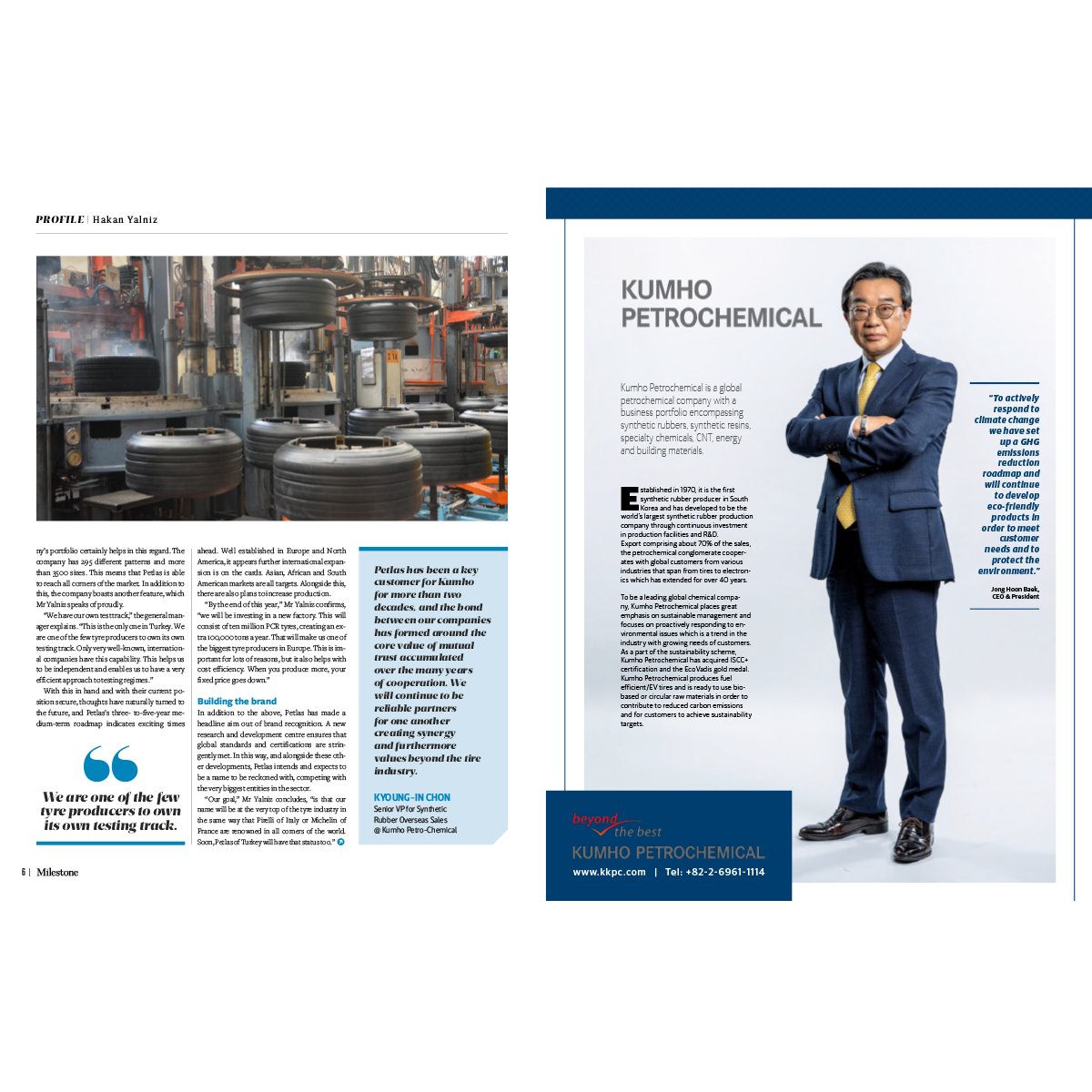 PetlasGlobal's tweet photo. Endüstri odaklı iş ve ekonomi dergisi Milestone Magazine'nin yeni sayısına Petlas olarak Genel Müdürümüz Hakan Yalnız'la konuk olduk.
Röportaja https://t.co/z0LkQRrgSz linkinden ulaşabilirsiniz.
#Petlas #MilestoneMagazine #HakanYalnız https://t.co/jQrEG1tq0x