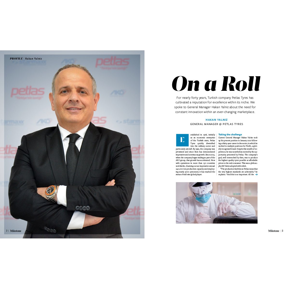 PetlasGlobal's tweet photo. Endüstri odaklı iş ve ekonomi dergisi Milestone Magazine'nin yeni sayısına Petlas olarak Genel Müdürümüz Hakan Yalnız'la konuk olduk.
Röportaja https://t.co/z0LkQRrgSz linkinden ulaşabilirsiniz.
#Petlas #MilestoneMagazine #HakanYalnız https://t.co/jQrEG1tq0x