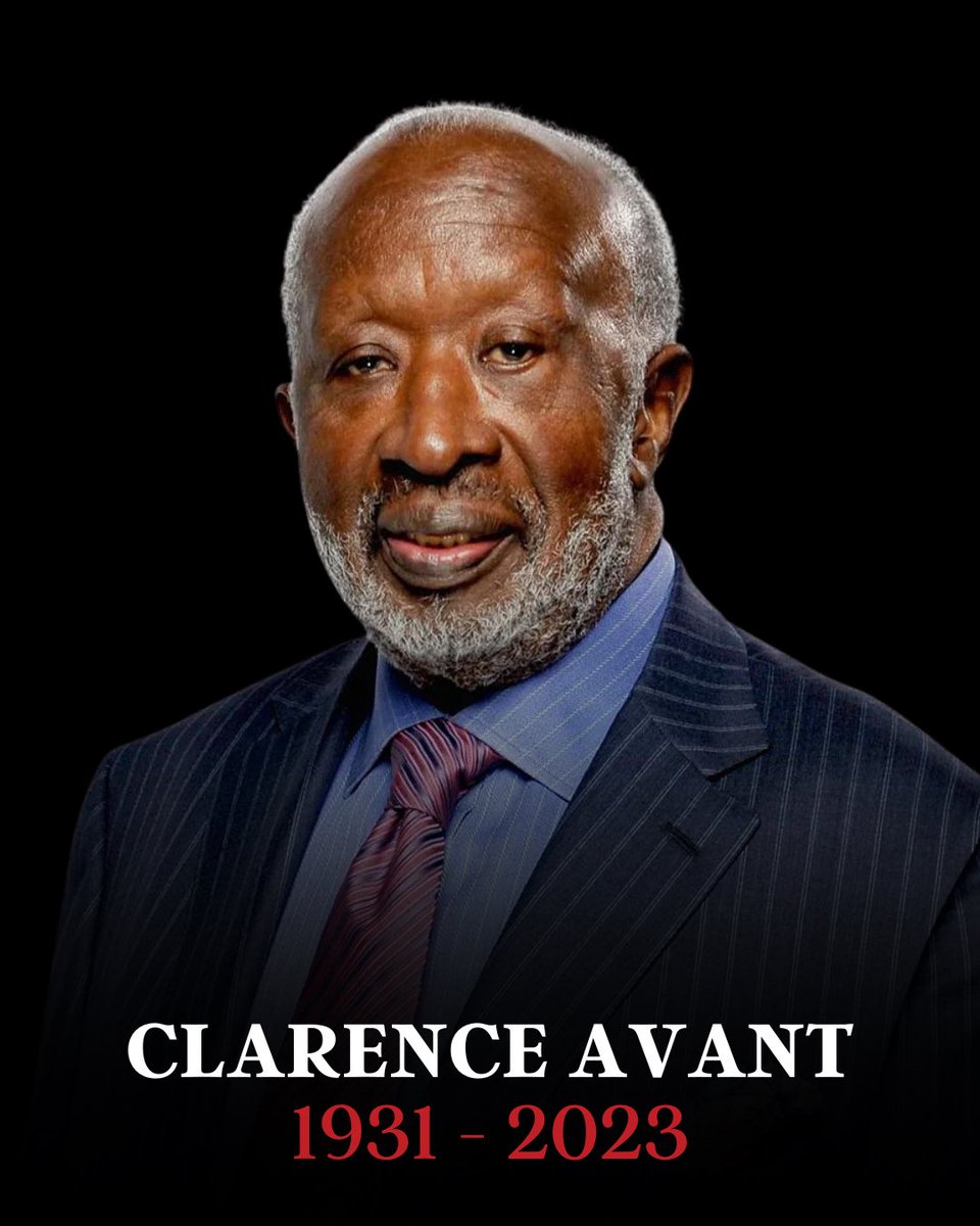 RIP Clarence Avant, Godfather of Black Music. You will be missed my friend. Rest in Peace 🙏🏾❤️