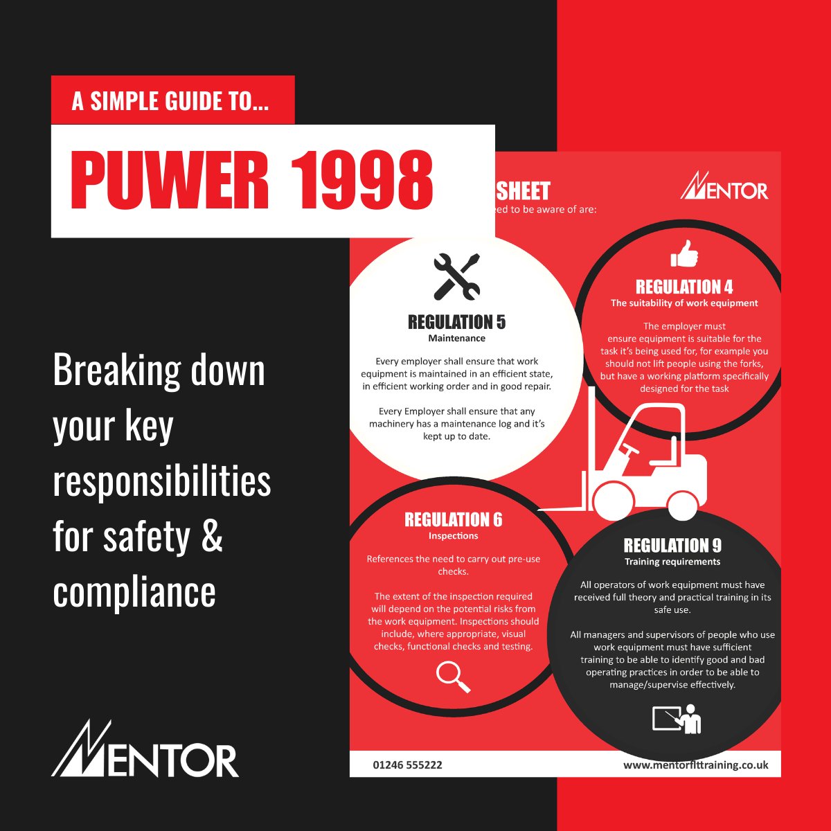 For those working with forklifts, there’s a wealth of regulations to follow. To help businesses meet their requirements, we’ve created a series of free one-page guides to key legislation. This month we are focusing on PUWER 1998 - download your copy here: okt.to/TQkJyz
