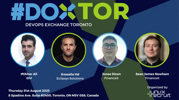 CloudDude_'s tweet photo. ⚡🗣 Exciting News: You can catch me at Devox Toronto meetup Friday 31st!🚀
Thrilled & honored to be sharing the stage with seasoned experts, discussing DevOps topics (first non-DB gig fo me!) 🙌
Will be talking OIDC !
https://t.co/HiNjgpbcYx
#devops #Community #Devox #Toronto🇨🇦 https://t.co/mln0h6HbsR