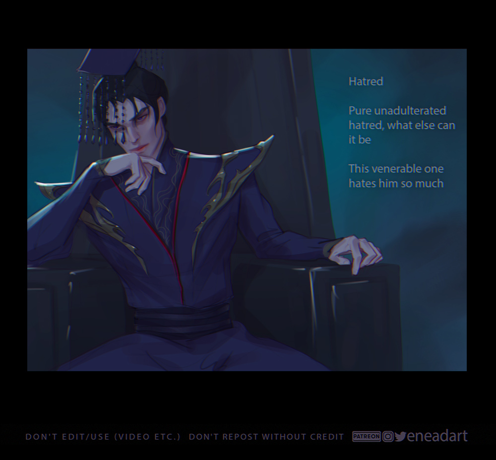 Here is a small comic about Taxian June's logic :) 
sorry re-uploaded cause twitter cut the quality
 #2ha #erha #二哈和他的白猫师尊 #ranwan #chuwanning #MoRan #haoyixing