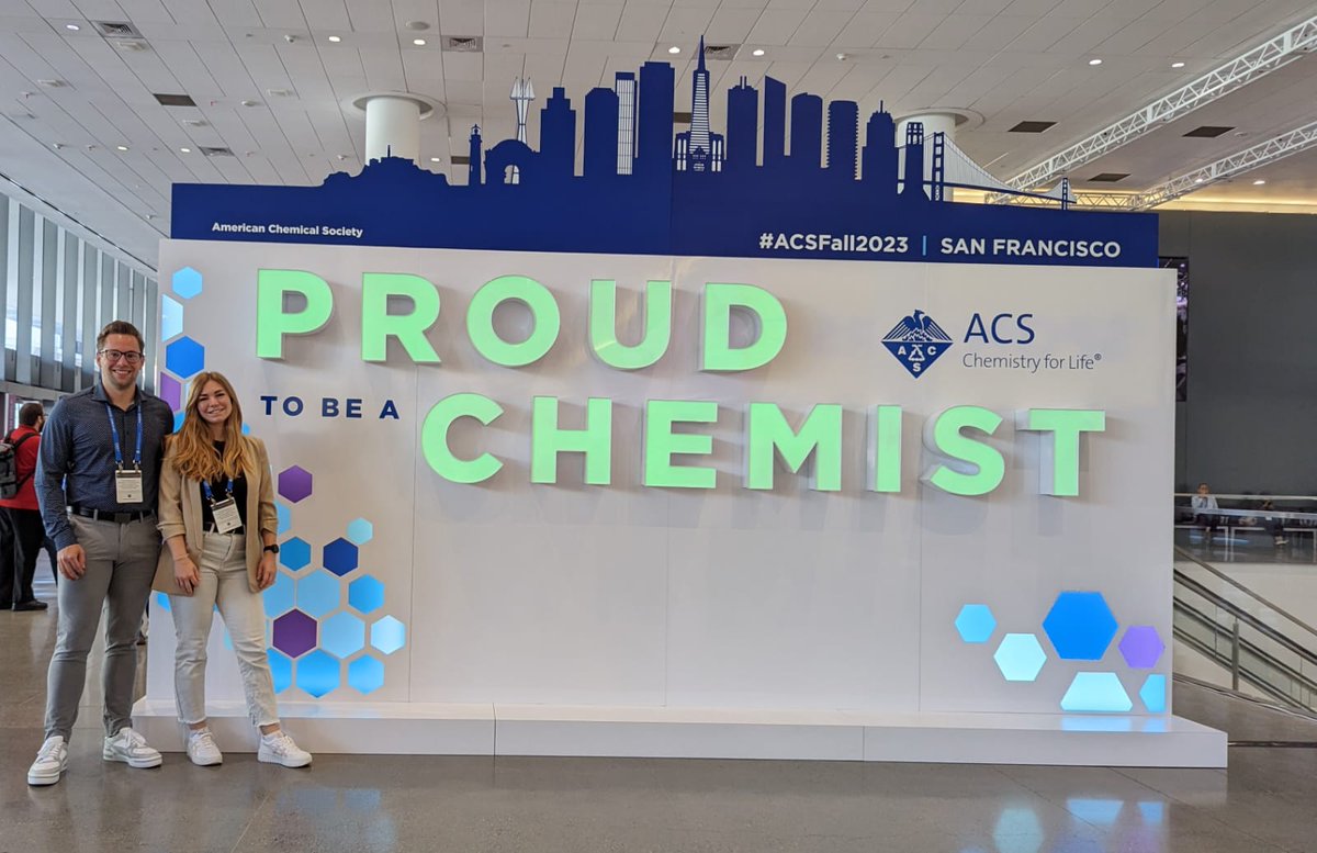 GroupSeibel's tweet photo. (1/3) Our PhD students Angela and Marcel are attending #ACSFall2023 in San Francisco! Good luck for your presentations and enjoy your stay!
#chemistry #science #phdlife https://t.co/4XRoWzFh5m