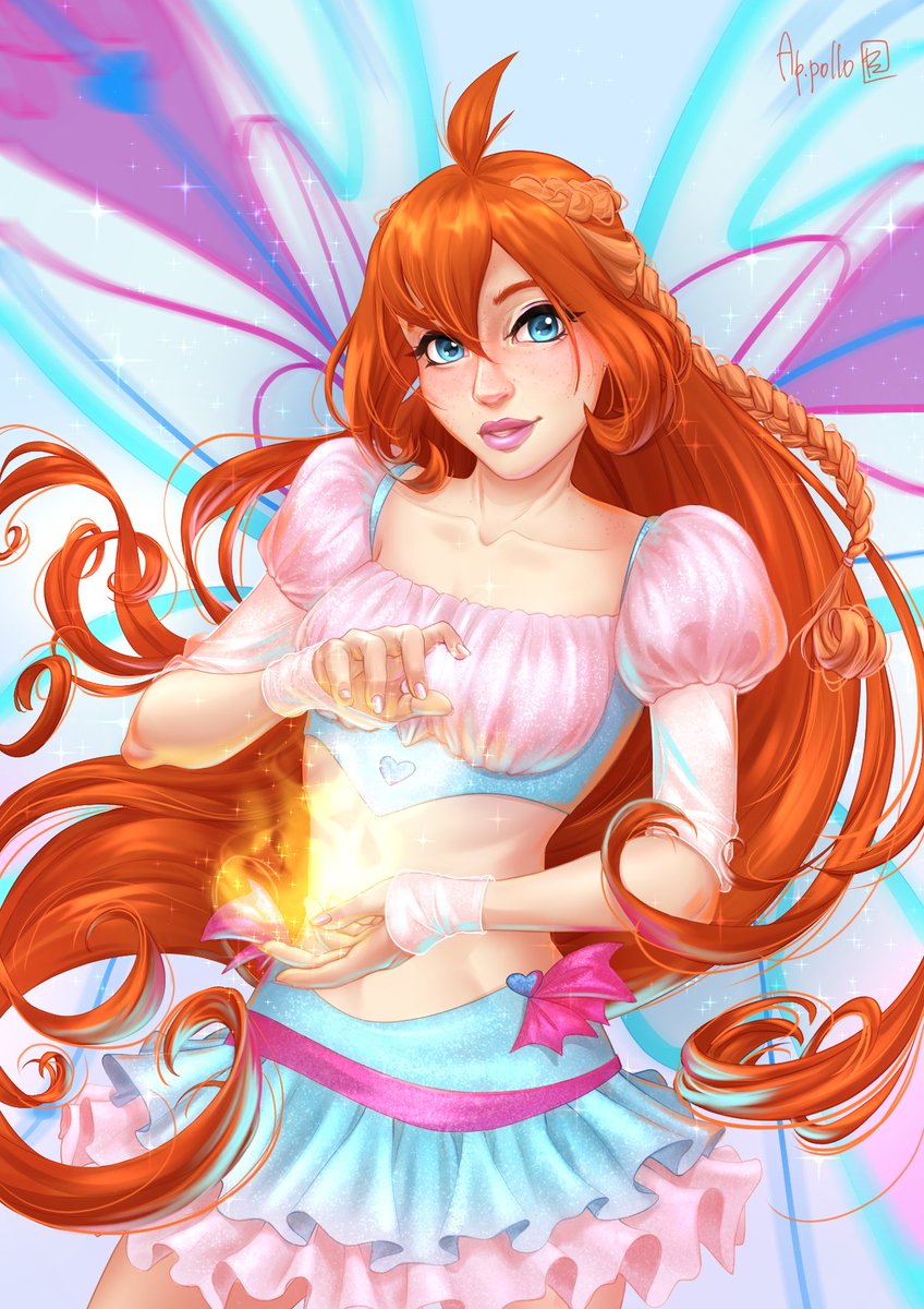 ap_pollopz's tweet photo. People are divided into two parts: "winx" and "witches". Well, I just loved (and still love) bright colors - so I'm with "winx" (with all respect to "witches").

#winx #bloom #winxbloom #winxfanart https://t.co/wdW48GqykD