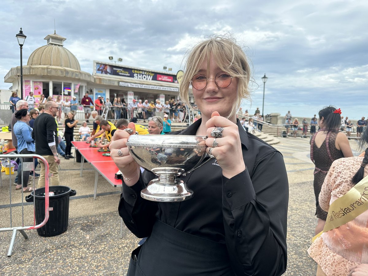 The Grove, Cromer (@thegrovecromer) on Twitter photo We've won lots of awards in the past but this is the only one that matters
Winner: <a href="/CromerCarnival/">Cromer Carnival</a> Waitress Race 2023
Well done Tordi! We've won lots of awards in the past but this is the only one that matters
Winner: <a href="/CromerCarnival/">Cromer Carnival</a> Waitress Race 2023
Well done Tordi!