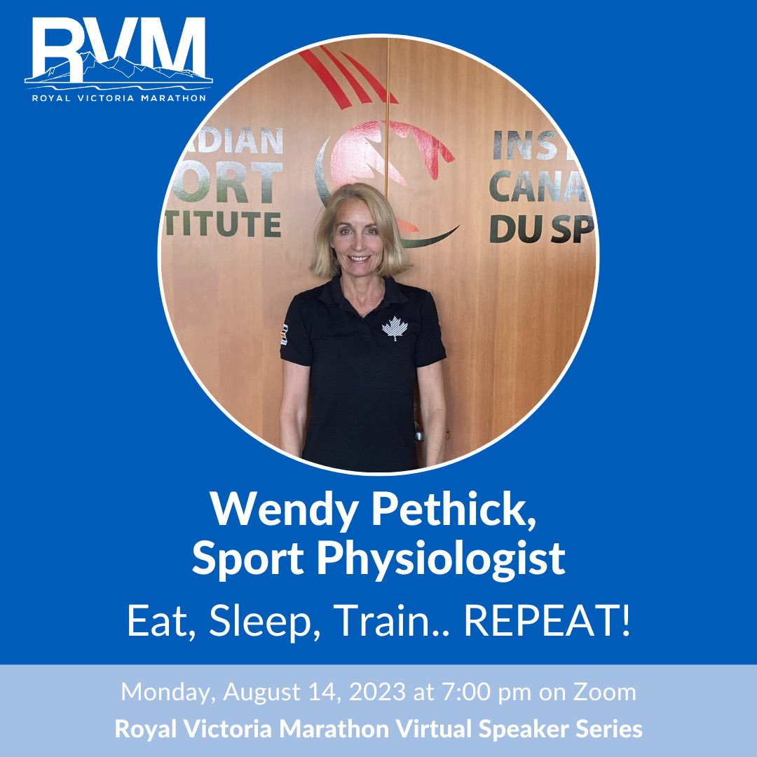 Last chance to register for tonight's free RVM Speaker Series featuring Wendy Pethick, Sport Physiologist at 7PM PST 👟 Join us for an engaging webinar where Wendy will delve into the fundamental principles that underpin successful training plans. us02web.zoom.us/webinar/regist…