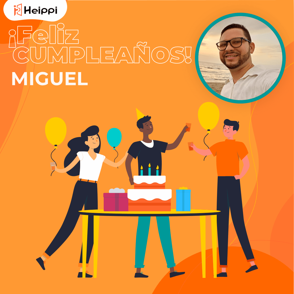 heippicom's tweet photo. 🎂 ¡Feliz cumpleaños, Miguel Celis! 🎊 

CEO excepcional, amigo inigualable. 

👏 Tu liderazgo en #teamheippi ha sido inspirador y tu amistad, un regalo invaluable.  

🎉 Que este nuevo año de vida te traiga aún más éxitos y alegrías. 🚀

🥂 ¡Brindemos por ti hoy y siempre! 🎈🎁 https://t.co/KEBtBQnwCv