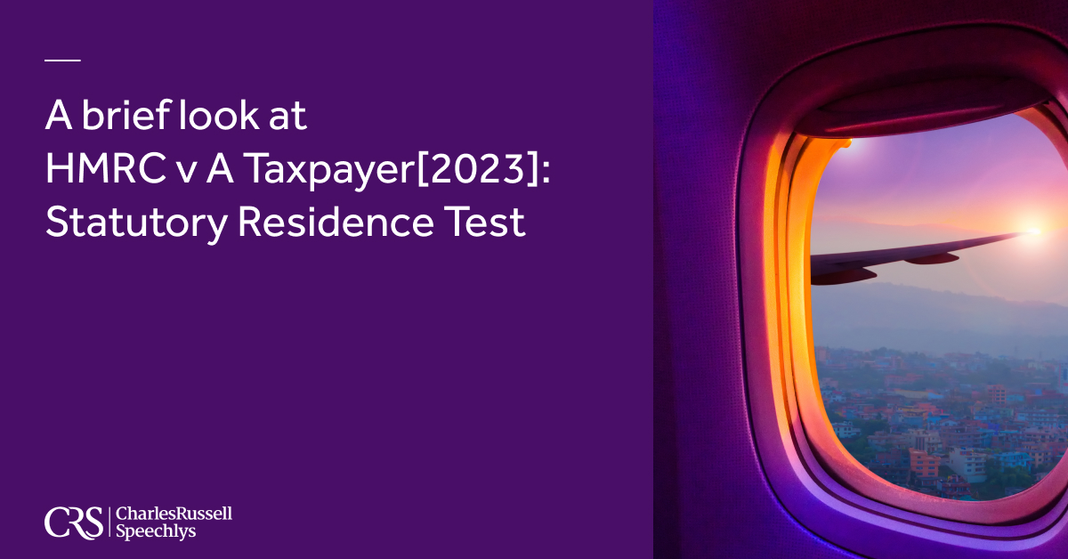 CRS_Lawyers's tweet image. The Upper Tribunal has recently released a judgment on the 'exceptional circumstances' relief in the statutory residence test. Dominic Lawrance examines the circumstances and whether the tribunal got it right: crs.law/1j5750Pxz20

#tax #privateclient #statutoryresidencetest