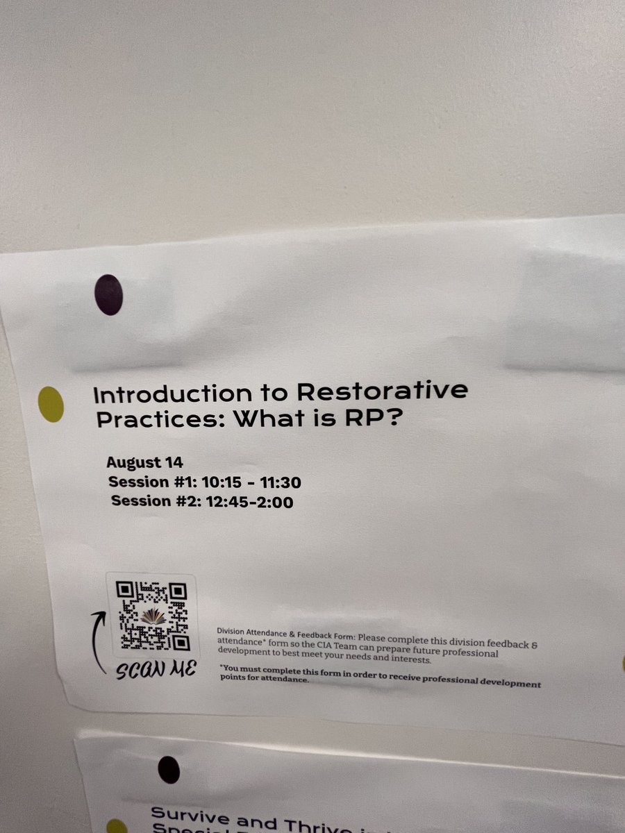 peternoonan's tweet photo. Always amazing when our own great @fccps people lead our sessions like ⁦@Ms10yson⁩ ! Thanks for the discussion about restorative circles and dialogue. #WEBinFCCPS https://t.co/EnPr8kImGE