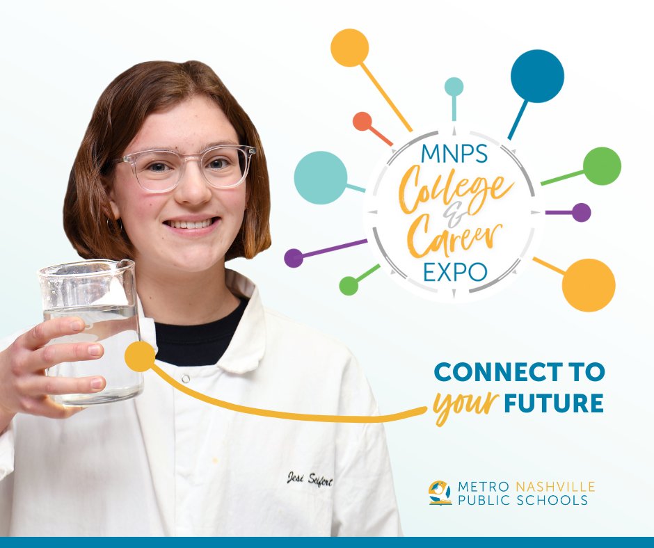 Meet and chat with representatives from 125+ colleges and universities at the MNPS College &amp; Career Expo.
Monday, September 11
3 p.m. to 6:30 p.m.
Southeast Community Center and Library, 5260 Hickory Hollow Parkway
 mnps.org/cms/one.aspx?p…