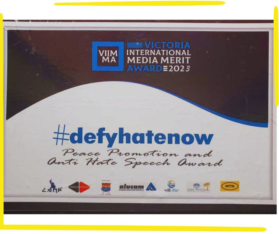 📍Congratulations are in Order! 🥳

#defyhatenow bags Peace promotion &amp; anti-hatespeech award at the VIIMMA 2023.

Thank you @CAMP for this honor, we owe this award to our entire team, collaborators and ambassadors in Cameroon &amp; beyond.

#VIIMMA2023
#Media4Peace
#HateFreeCameroon