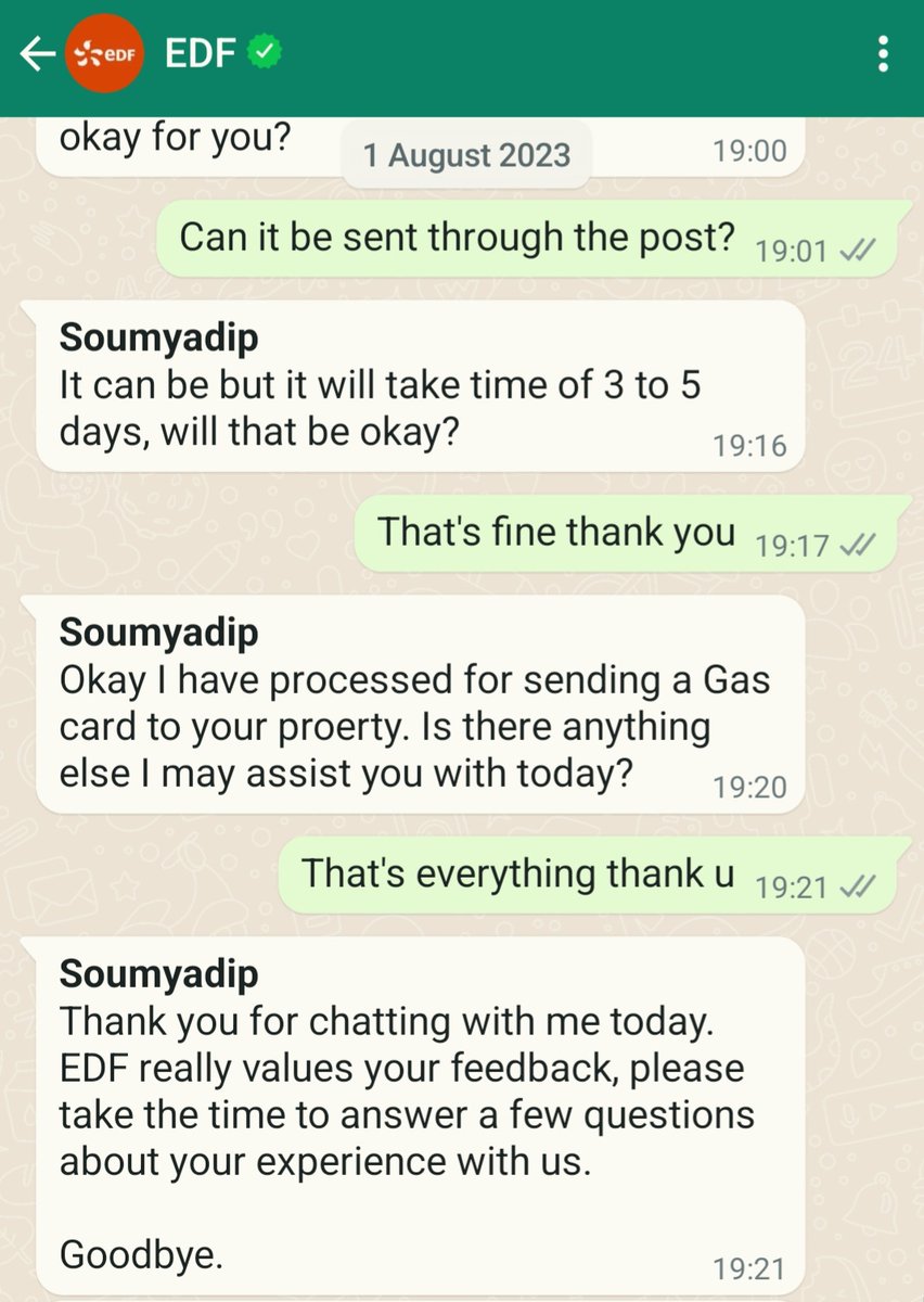 NickyBennett82's tweet photo. When @edfenergy say 3-5 days but it's been 8 business days and still no new card! 🤦🏼‍♀️ If my meter needs yet another reset due to this I won't be happy! 🤨 https://t.co/tmYDSg636D