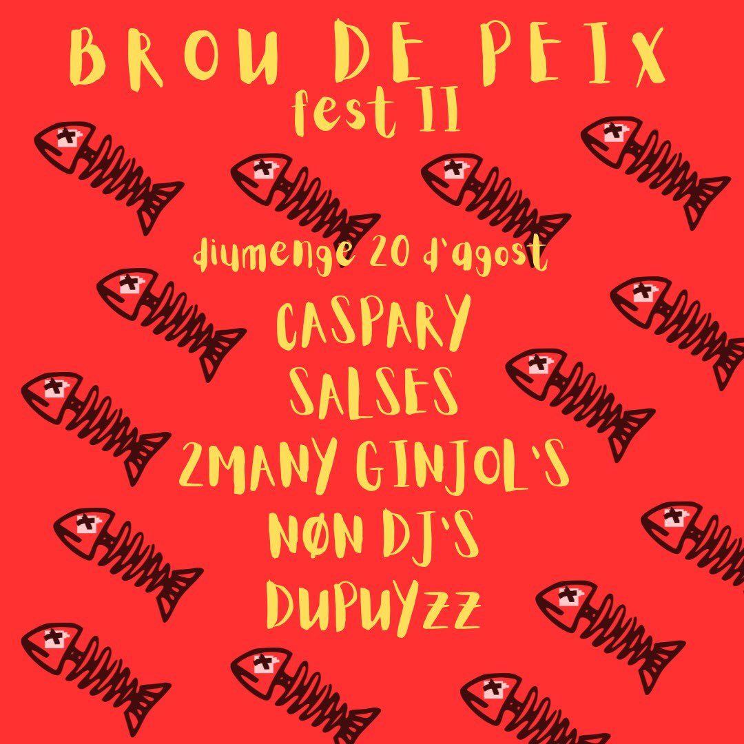 salsespop's tweet photo. Brou de Peix Fest II és amb piscina (rollo Arenal Sound), taquilla inversa i birres il.limitades. 🌻

Duis banyadors i botellot. Després meet&amp;greet d marlboro i san miguels🌞

T'ha d'agradar, per coions!! 🏄‍♂️

Més info a nu cartell🌀🌀 https://t.co/J6iAElN66p