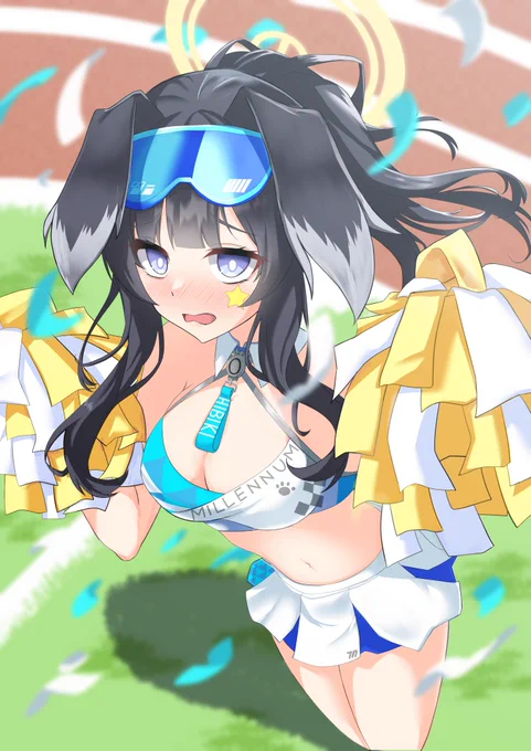 「フレー、フレー…先生! 行け行け、勝て勝て、先生…」 #ブルーアーカイブ