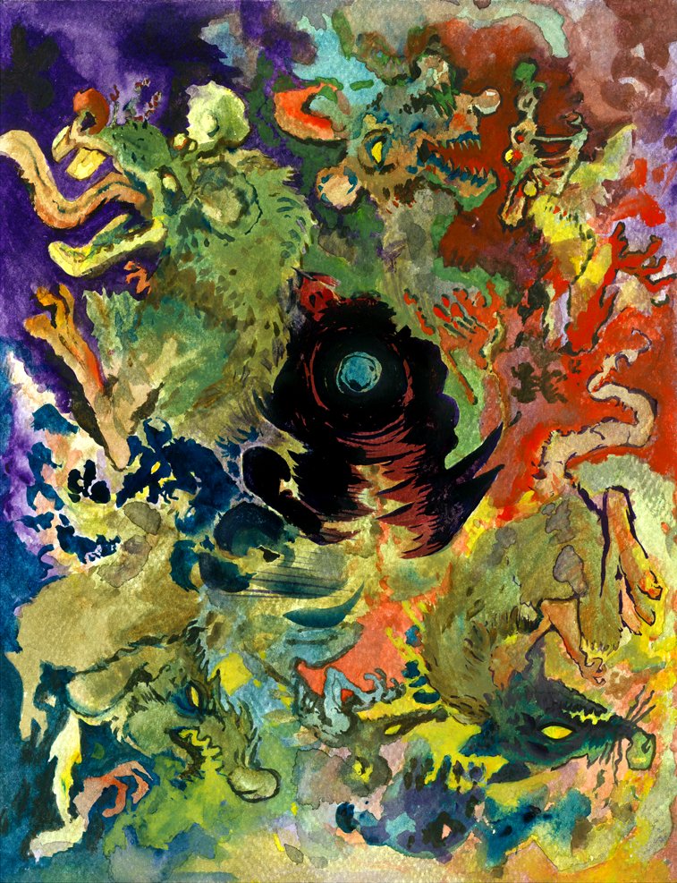 for the first time in market, straight from Secondary:
The Trip
a digital enhanced watercolor, only on #Tezos
-- link below