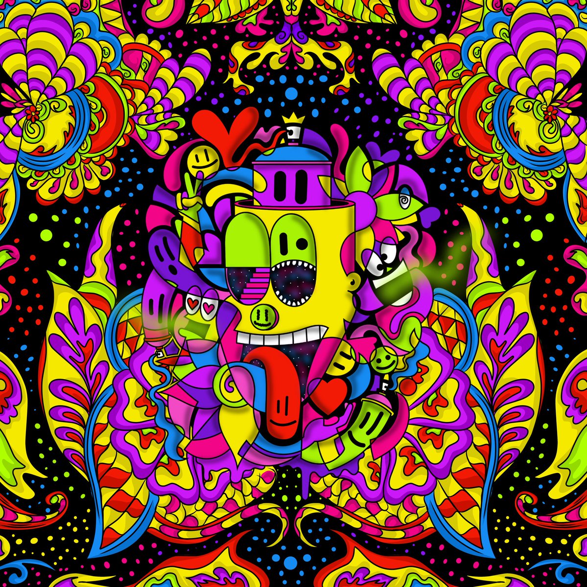 criptoface21's tweet photo. A piece full of colors in collab with the awesome @livingarts_eth 🔥

Psychedelic dream

10/10

10 XTZ

Get your edition on Objkt 🔗⤵️ https://t.co/FTRIJ1Cxt3