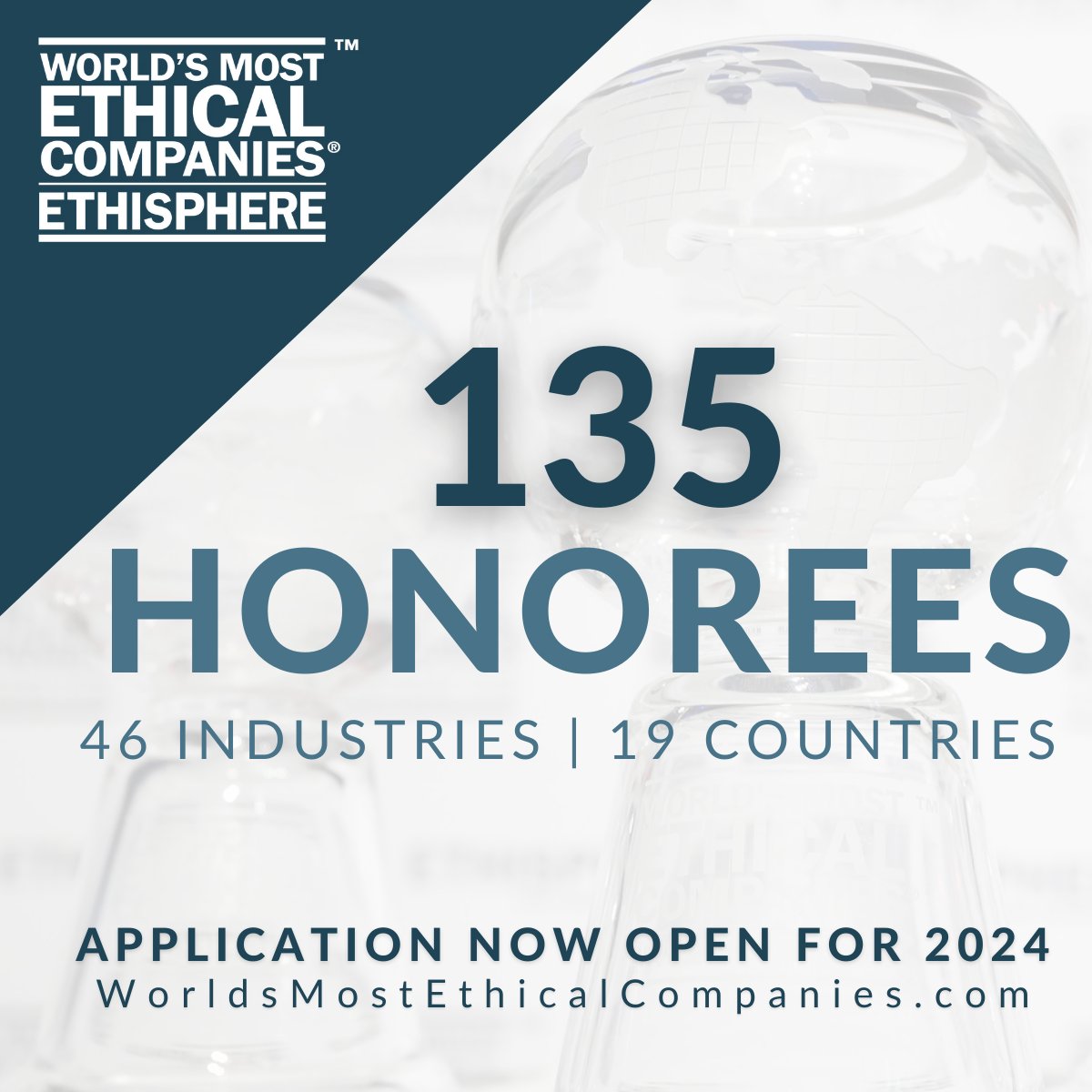 The World’s Most Ethical Companies® Honorees represent a diverse group of global leaders—committed to excellence and integrity. Apply today for a chance to join this exclusive community. bit.ly/3Yyt4Bx #worldsmostethicalcompanies #ethics #business #ethisphere