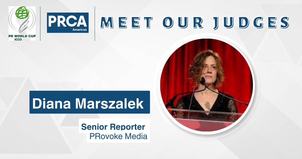 Estamos encantados de presentar a
<a href="/Dkmarszalek/">Diana Marszalek</a> como una de las jueces de la ICCO NextGen PR World Cup - clasificatorio regional de PRCA Americas LATAM. 👀Conoce más e ingresa ahora: americas.prca.global/pr-world-cup-2…