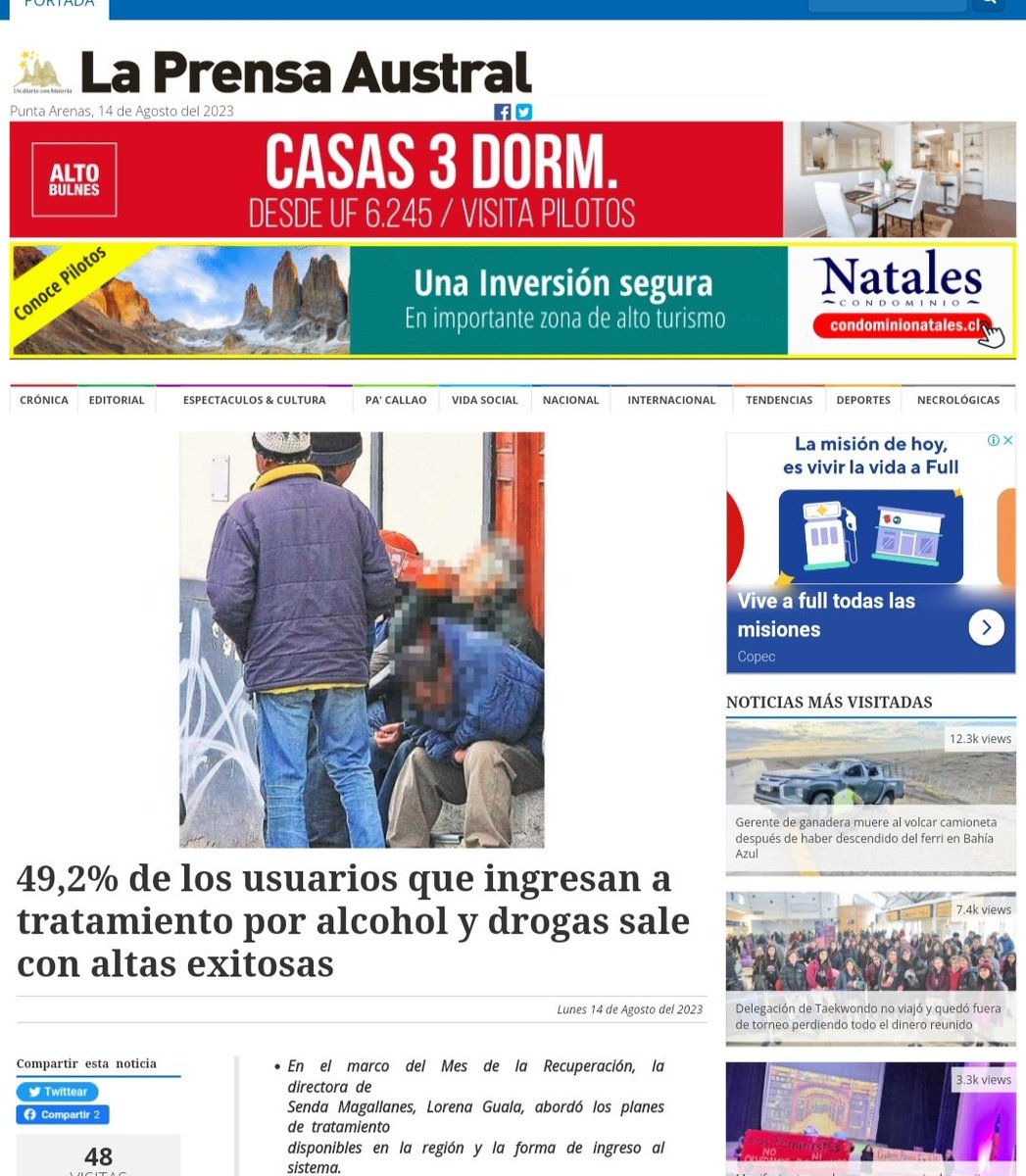 SendaMagallanes's tweet photo. Buscamos brindar apoyo, inspiración y esperanza a quienes están en proceso de recuperación, así como promover la comprensión y la empatía en la sociedad.
Compartimos Nota en @LaPrensAustral
de hoy
 #mesdelarecuperación https://t.co/xMPaZvxhAx
