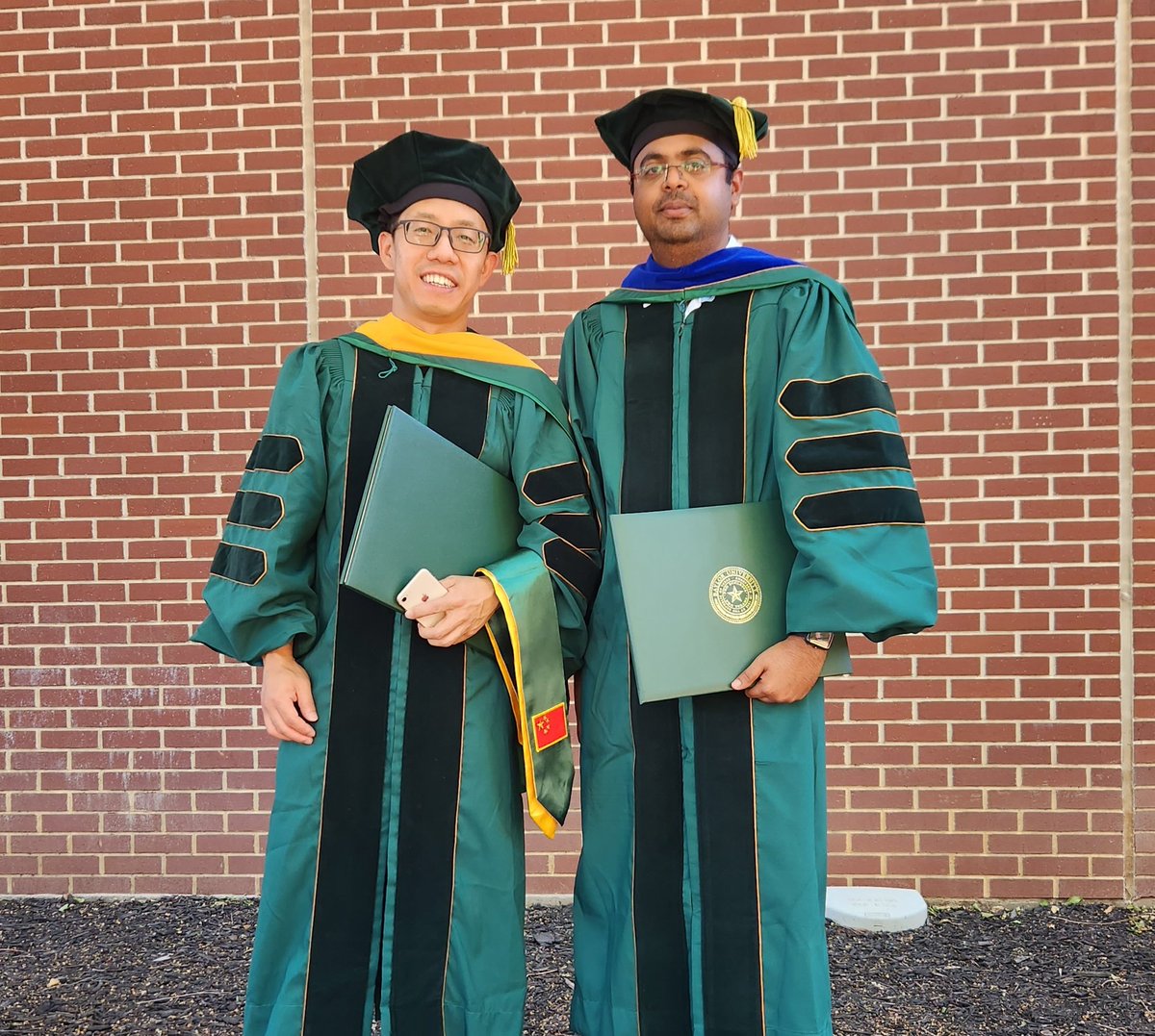 We had a summer commencement this past weekend. Congratulations to all graduates!
MS: Beau Ashton Brooks, MA: Sudip Shiwakoti, PhD: Ankush Reddy Kanuganti, Paul Ryan Lashomb, Bowen Li, Kai Yang