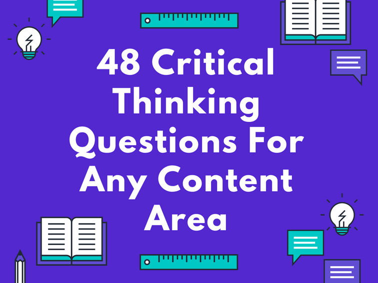 TCEA's tweet photo. Critical thinking questions include, 'Why is this important? What are the causes and effects of this? How do we know if this is true?"

https://t.co/7DsMexF31N via @teachthought
#edutwitter #teaching #k12 https://t.co/ss1OB8pED4