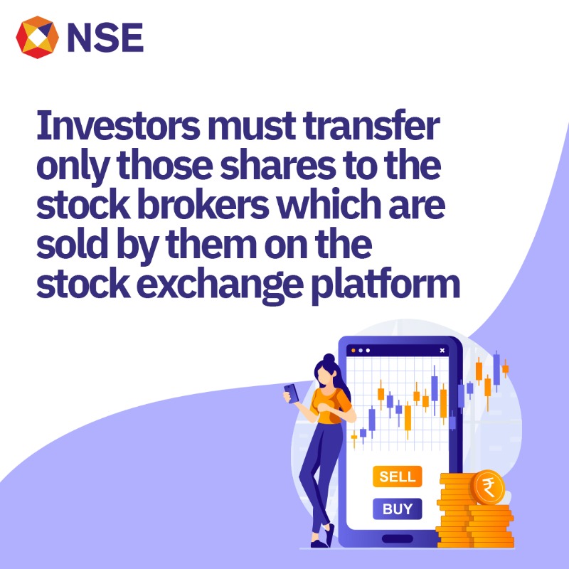 NSEIndia's tweet photo. Investors must transfer shares to the Stockbroker only if they are sold on the Stock Exchange platform. Know more: https://t.co/9wkVNEad7M
#NSE #NSEIndia #marginpledge #transfershares #shares @ashishchauhan