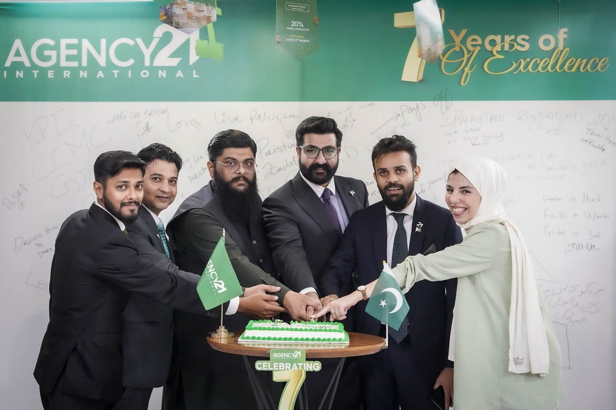 Agency21int's tweet photo. 14th August - A Day that Marks Neverending Celebrations!
Agency21 celebrates Independence Day and its 7 years anniversary nationwide.
#Agency21 #7yearsofexcellence https://t.co/SToWUppNvc
