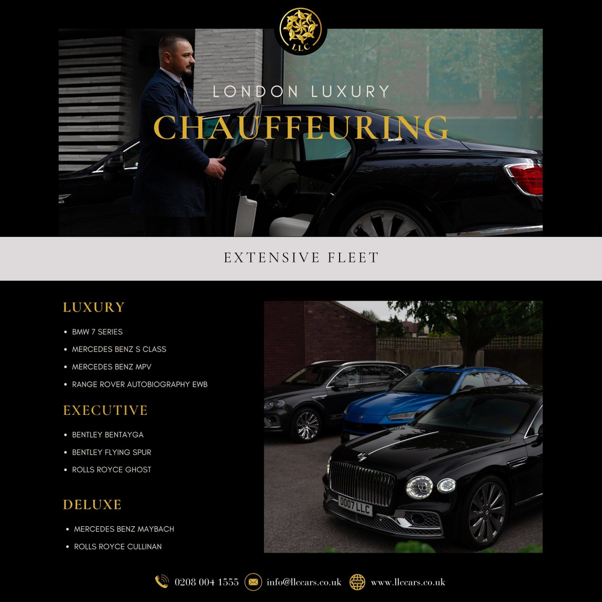 LLCCARS's tweet image. Experience London in Unparalleled Luxury 🚗✨ 

#llccars #LondonLuxuryRide #ChauffeurElegance #UltimateLondonExperience #LuxuryTravel #VIPChauffeuring #CityOfElegance #LondonCityGems #ChicTransportation #ArriveInStyle #ElevatedJourneys #EffortlessElegance