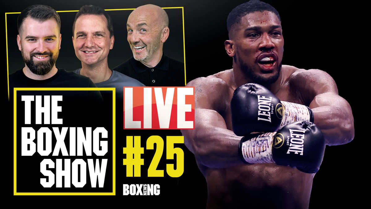 #TheBoxingShow 𝙇𝙄𝙑𝙀 🚨

Join me, Andy Clarke and Barry Jones 𝙇𝙄𝙑𝙀 from 5pm on the @BoxingNewsED YouTube channel as we review #JoshuaHelenius and the latest developments in the boxing world.

Join us and get your questions in... 📩

Live from 5pm: youtube.com/live/j5Ts1hVUT…