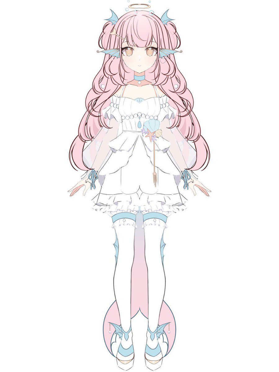 New mermaid Vtuber in process 
#vtuber #vtubermodel