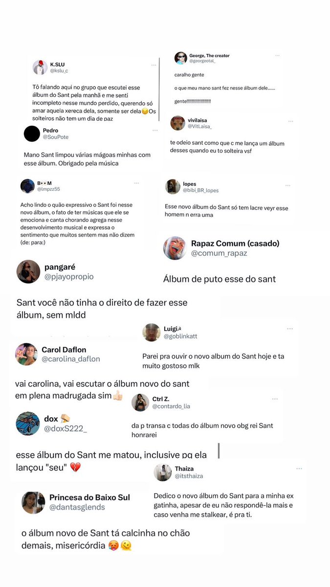 originalsant's tweet image. 💽💌📭

Hoje fazem 3 dias do lançamento do nosso disco “de: para:” e eu só quero agradecer por cada curtida, comentário e compartilhamento sincero da fml sem neurose 🥹💜🍀

Mais tarde a gente vai disponibilizar a parte visual completa do disco lá no canal d’omundoaonorte