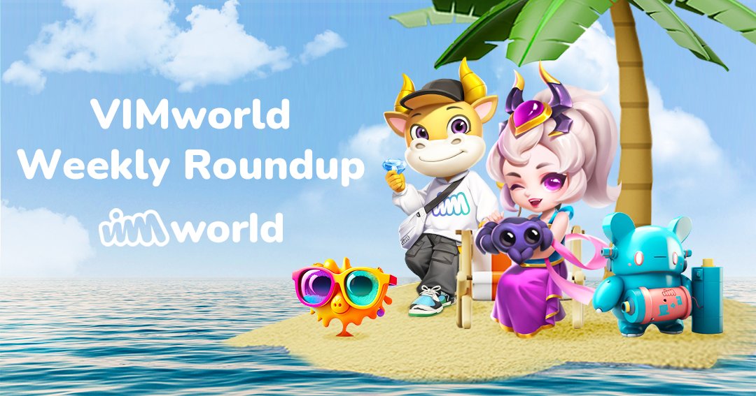 VIMworldGlobal's tweet photo. Welcome to this week's https://t.co/wScceDQ5BP weekly Roundup! 
We hope all northern hemisphere VIMmers are enjoying the summer ☀️
🧵
#VIMnews https://t.co/P7bkBF9phx