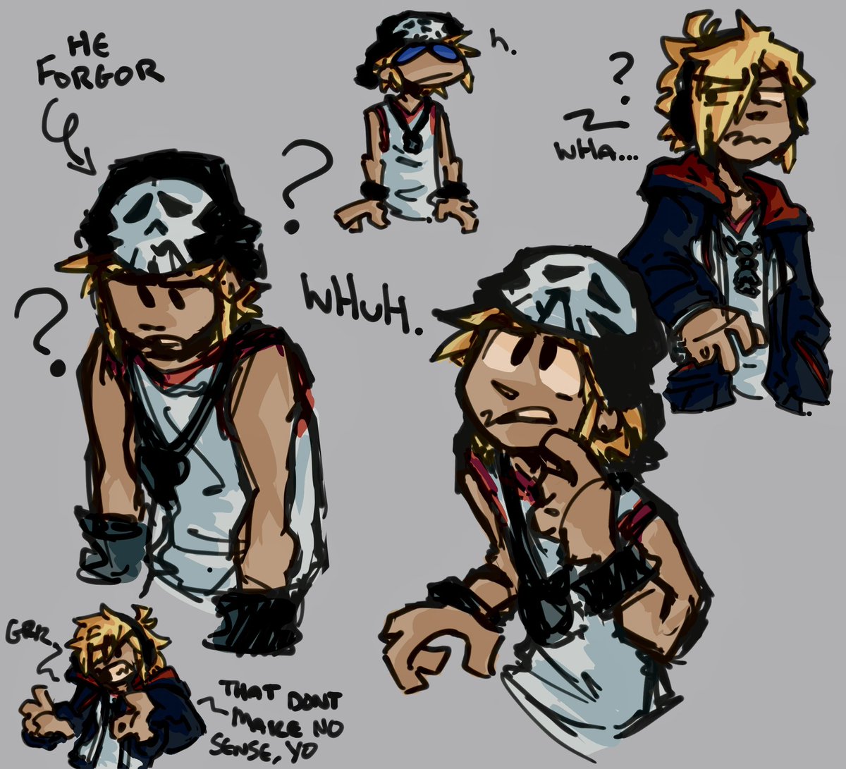 BCToastyyy's tweet photo. beat mad homeboy flabbergasted, just like me fr fr 
he's got the range of confusion flavors

i do not know why i made a doodle page of just confused beat, but boy did i :]c
#TWEWY #neotwewy #ntwewy #beatbito https://t.co/7k3B7sXtTI
