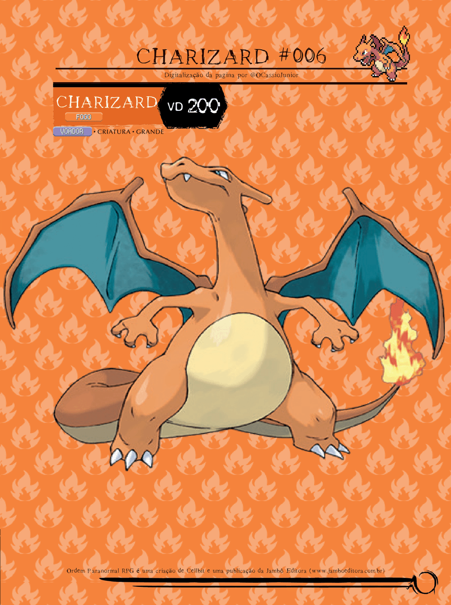 playraymon's tweet photo. 🔥 CHARIZARD EM ORDEM PARANORMAL
O COMBO desse bicho ta INSANO.
🐉TOKEN ANIMADO dele lá na comunidade!
To fazendo TODOS os Pokémons em Ordem Paranormal. Só ta levando mais tempo por causa dos anúncios recentes!
#ordemparanormal #pokemonrpg https://t.co/cgmQipHmga